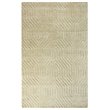 Technique 5' x 8' Solid Tan Hand Loomed Area Rug