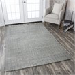 Twist 9' x 12' Chevron Black Off White Hand Woven Area Rug