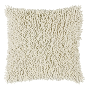 Rizzy Home 18&quot x 18&quot Heavily Textural Cotton Pillow Cover in Ivory