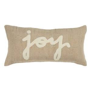 Rizzy Home 11&quot x 21&quot Jute/Cotton Pillow Cover in Dark Natural