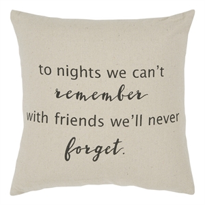 Rizzy Home Sentiment 20&quot x 20&quot Cotton Pillow Cover in Natural