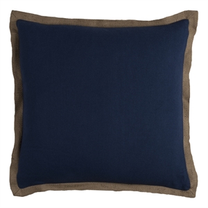 Rizzy Home 22&quot x 22&quot Down Filled Pillow with Cotton Cover in Navy