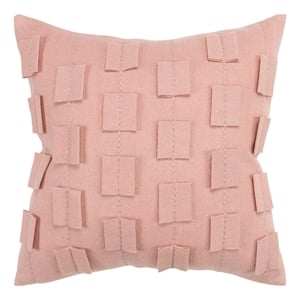 Donny Osmond Stripe 20&quot x 20&quot Wool Felt Pillow Cover in Blush