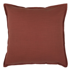 Rizzy Home 20&quot x 20&quot Down Filled Pillow with Cotton Cover in Rust