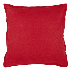 Rizzy Home 20&quot x 20&quot Down Filled Pillow with Cotton Cover in Red