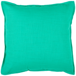 Rizzy Home 20&quot x 20&quot Down Filled Pillow with Cotton Cover in Aqua