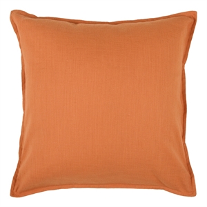 Rizzy Home 20&quot x 20&quot Down Filled Pillow with Cotton Cover in Orange