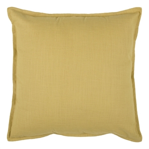 Rizzy Home 20&quot x 20&quot Down Filled Pillow with Cotton Cover in Yellow