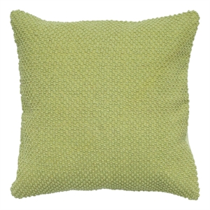 Rizzy Home 20&quot x 20&quot Down Filled Pillow with Cotton Cover in Green