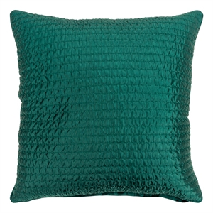 Rizzy Home 22&quot x 22&quot Down Filled Pillow in Teal Polyester Cover