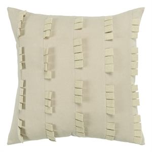 Donny Osmond Stripe 20&quot x 20&quot Down Pillow with Cotton Canvas Cover-Heather Gray