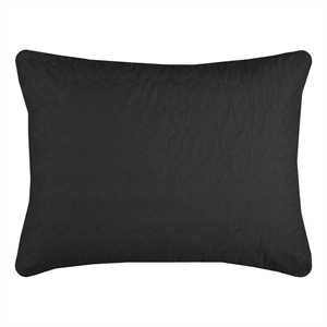 Rizzy Home Geometric 20&quot x 26&quot Cotton Standard Sham in Black