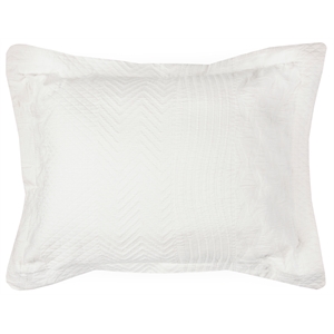 Rizzy Home Camilla Matelasse 20&quot x 36&quot Ivory Cotton King Sham