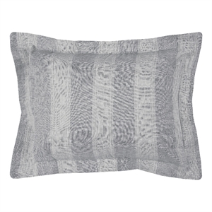 Rizzy Home Stripe Katherine Grace 20&quot x 36&quot Linen King Sham-Natural/Gray