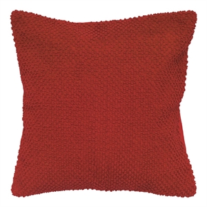Rizzy Home 20&quot x 20&quot Poly Filled Pillow with Cotton Cover in Red