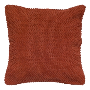 Rizzy Home 20&quot x 20&quot Poly Filled Pillow with Cotton Cover-Dark Orange