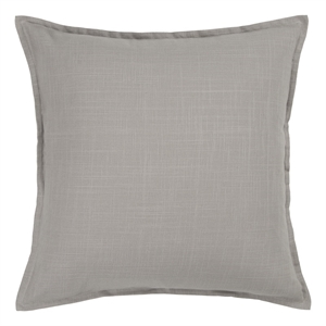Rizzy Home 20&quot x 20&quot Poly Filled Pillow with Cotton Cover in Gray