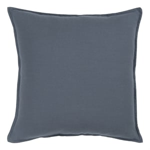 Rizzy Home 20&quot x 20&quot Poly Filled Pillow with Cotton Cover in Blue