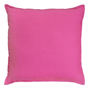 Rizzy Home 20&quot x 20&quot Poly Filled Pillow with Cotton Cover-Hot Pink
