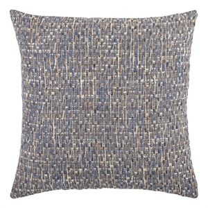 Rizzy Home Abstract 22&quot x 22&quot Poly Filled Pillow with Cotton Cover-Blue Multi