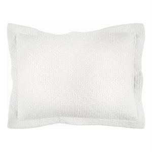 Rizzy Home Arwen 20&quot x 26&quot Cotton Standard Sham in White