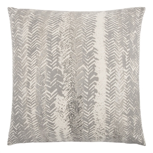 Rizzy Home Chevron 20&quot x 20&quot Poly Filled Pillow with Cotton Cover-Gray