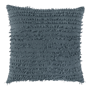 Rizzy Home 20&quot x 20&quot Poly Filled Pillow with Woven Cotton Cover-Gray