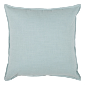 Rizzy Home 20&quot x 20&quot Poly Filled Pillow with Cotton Cover in Aqua