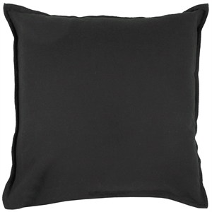 Rizzy Home 20&quot x 20&quot Poly Filled Pillow with Cotton Cover in Black