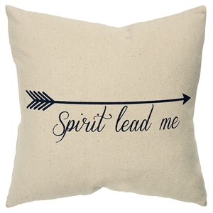 Rizzy Home Sentiment 20&quot x 20&quot Poly Pillow with Cotton Canvas Cover-Natural