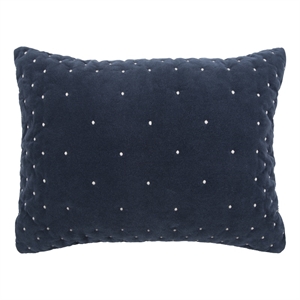 Rizzy Home Geometric Giavonna 20&quot x 36&quot Cotton Velvet King Sham-Gray