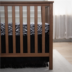 Rizzy Home 28&quot X 52&quot Black/White Zebra Print Cotton Cribsheet