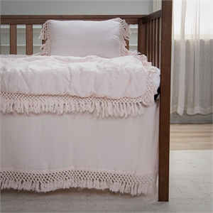 Rizzy Home Tatum 12&quot X 18&quot Pink Solid Cotton/Polyester Decorative Sham