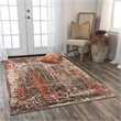 Alora Decor Alure 8' x 10' Abstract Brown/Beige/Apricot Hybrid Area Rug