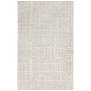 Alora Decor Classic 5' x 7'6&quot Geometric Ivory/Grey Hand Tufted Area Rug