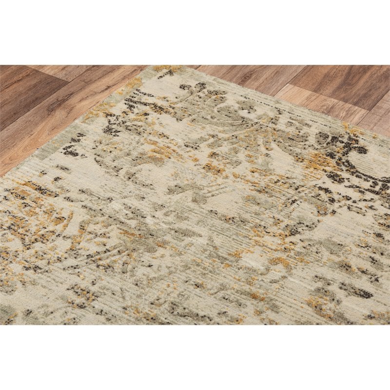 Alora Decor Alure 9' x 12' Abstract Beige/Copper/Brown Hybrid Area Rug