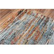 Alora Decor Alure 10' x 13' Abstract Blue/Blue/Apricot Hybrid Area Rug