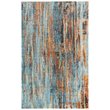 Alora Decor Alure 10' x 13' Abstract Blue/Blue/Apricot Hybrid Area Rug