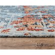 Alora Decor Alure 9' x 12' Abstract Blue/Apricot/Ivory Hybrid Area Rug