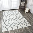 Alora Decor Berlin 8' x 10' Trellis Khaki/Gray/Rust/Blue Hand-Tufted Area Rug