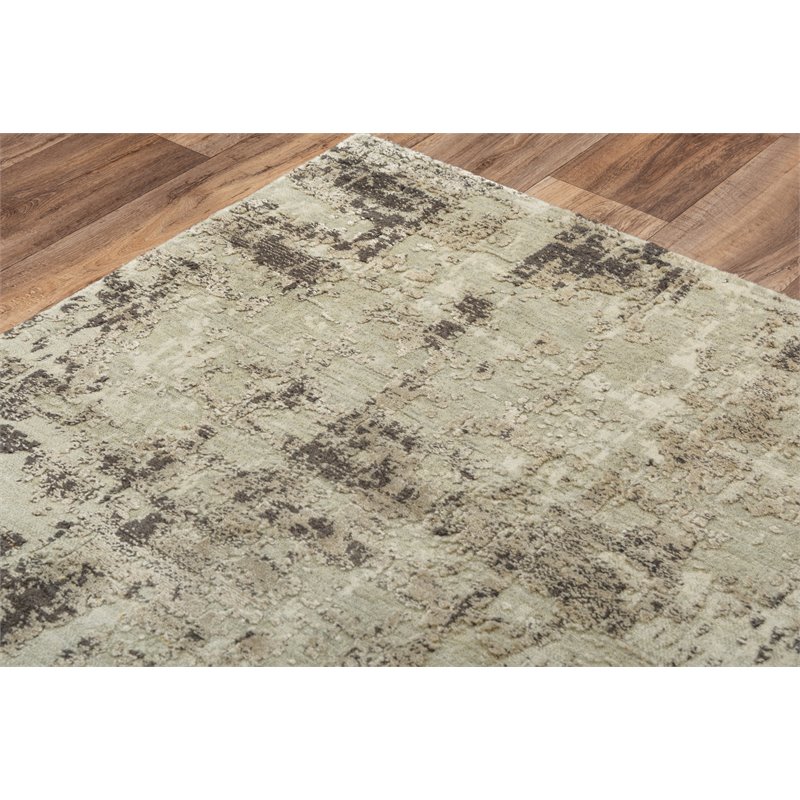 Alora Decor Alure 10' x 13' Abstract Green/Brown/Beige Hybrid Area Rug