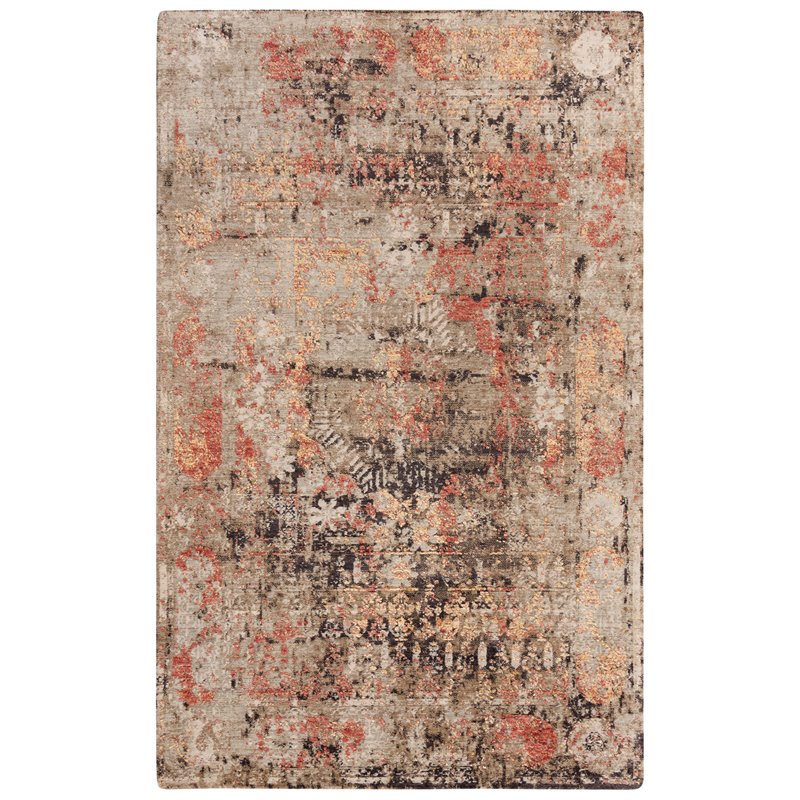 Alora Decor Alure 9' x 12' Abstract Green/Copper/Beige Hybrid Area Rug