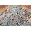 Alora Decor Alure 9' x 12' Abstract Blue/Copper/Beige Hybrid Area Rug