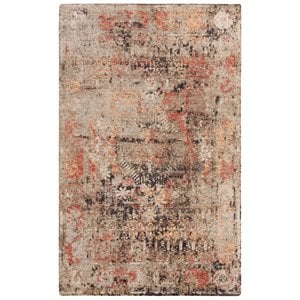 Alora Decor Alure 5' x 8' Abstract Green/Copper/Beige Hybrid Area Rug