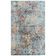 Alora Decor Alure 5' x 8' Abstract Blue/Copper/Beige Hybrid Area Rug
