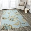 Alora Decor Charming 5' x 8' Floral Blue/Gray/Rust/Blue Hand-Tufted Area Rug