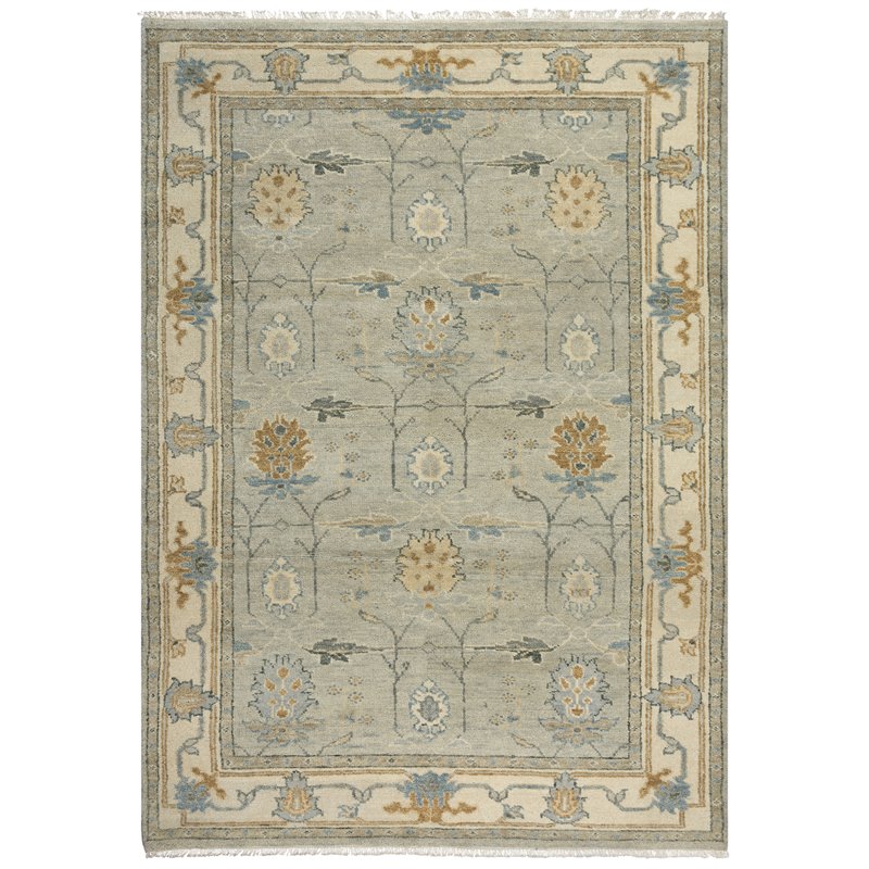 Alora Decor Abby 9' x 12' Beige/Brown/Gray/Beige Hand Knotted Area Rug