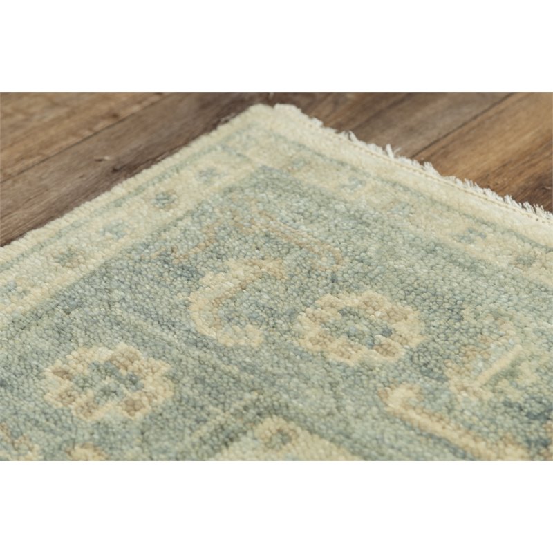 Alora Decor Abby 10' x 14' Ivory/Blue/Beige/Gray Hand Knotted Area Rug