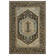 Alora Decor Abby 6' x 9' Traditional Dk. Brown/Brown/Blue Hand Knotted Area Rug