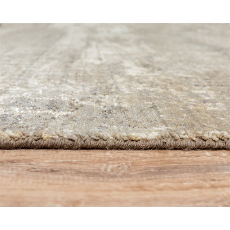 Alora Decor Aurora 9' x 12' Abstract Brown/Beige/Brown/Beige Hybrid Area Rug